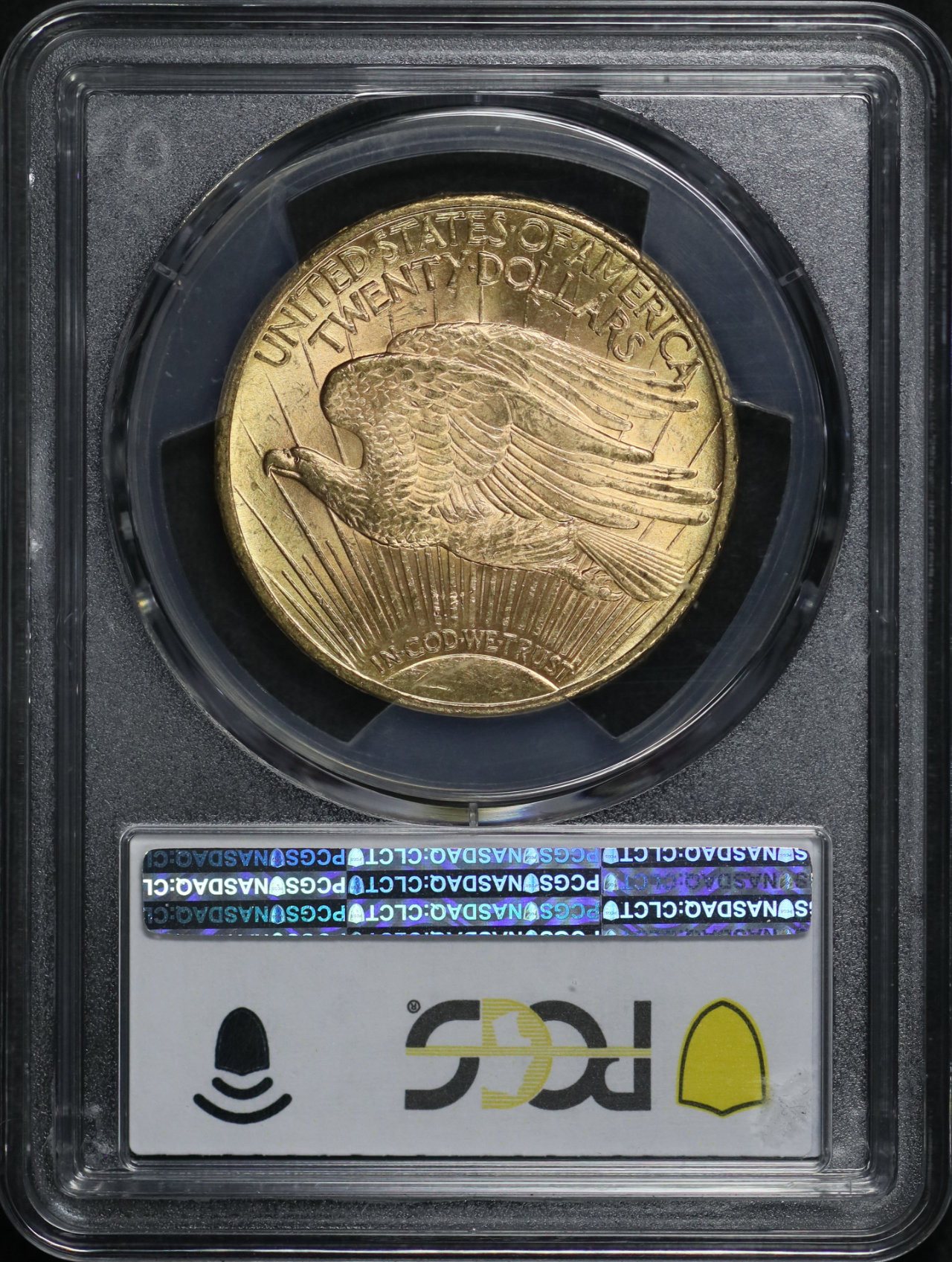 Reverse of this 1912 St. Gaudens $20 PCGS MS-63