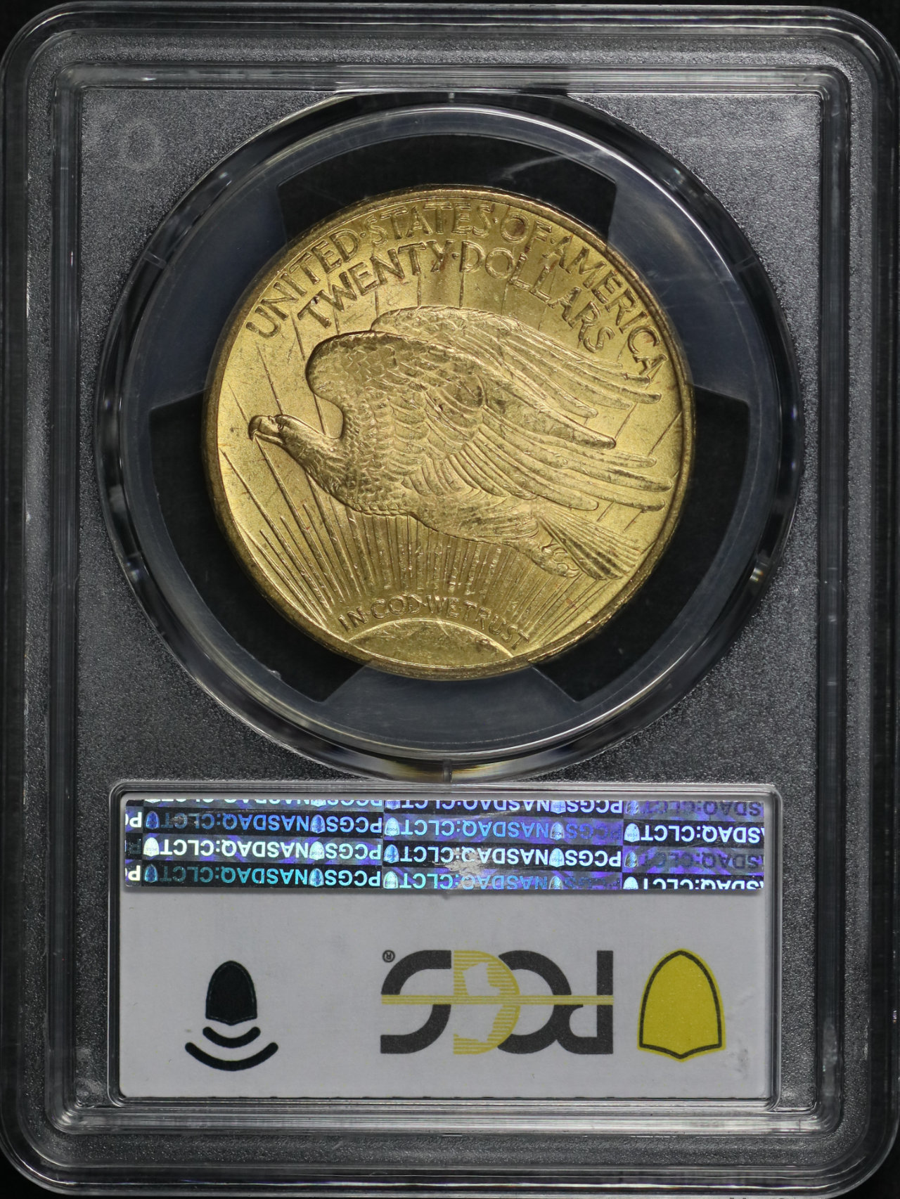 Reverse of this 1912 St. Gaudens $20 PCGS MS-63