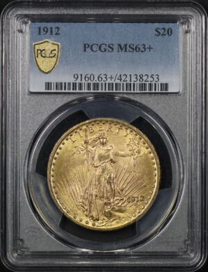 Obverse of this 1912 St. Gaudens $20 PCGS MS-63+