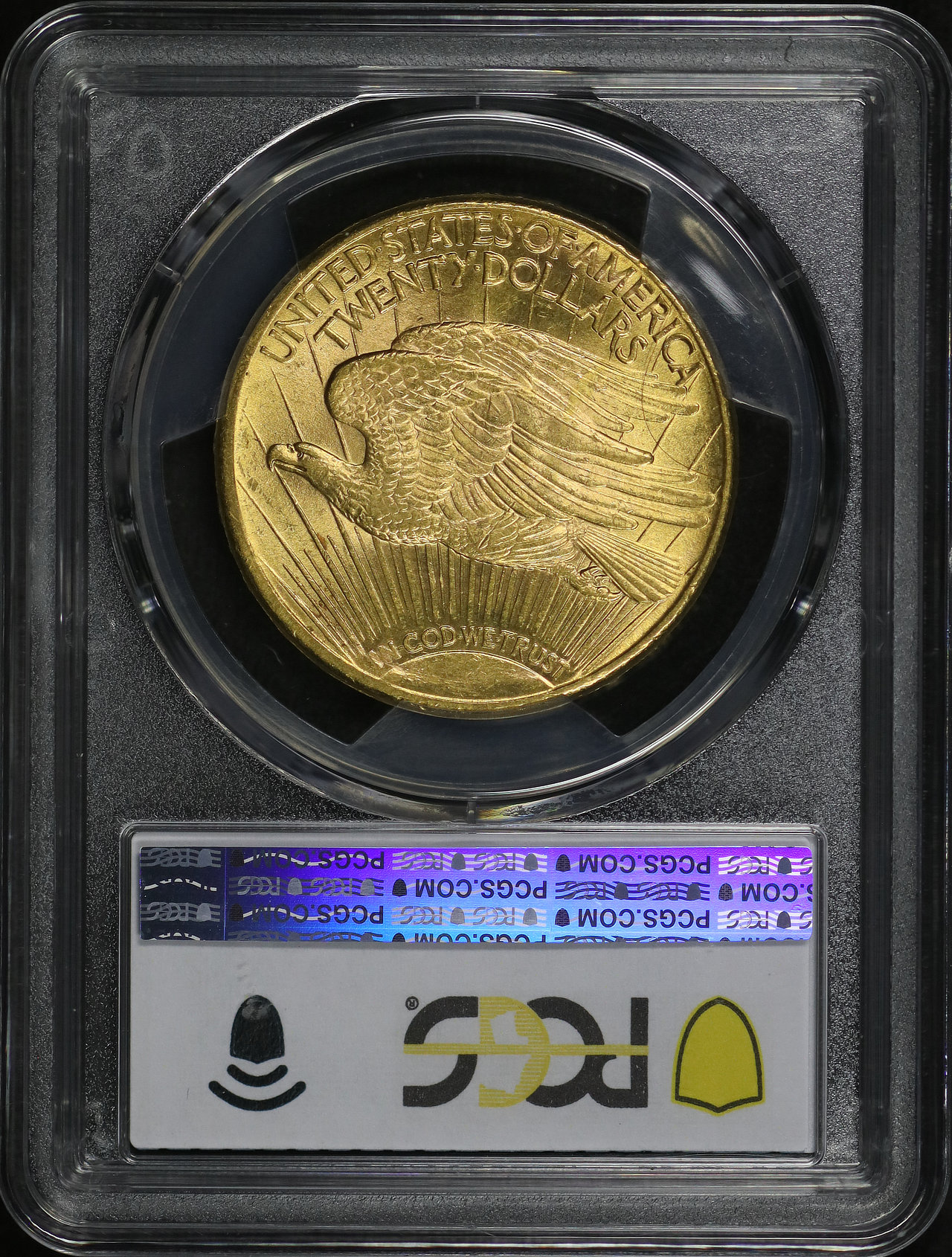 Reverse of this 1914-S St. Gaudens $20 PCGS MS-63