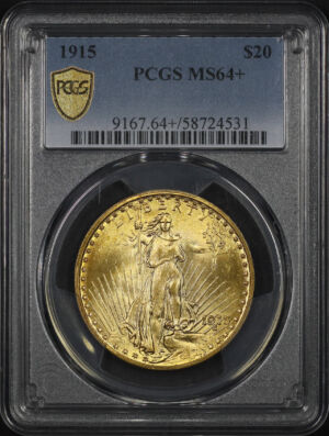 Obverse of this 1915 St. Gaudens $20 PCGS MS-64+