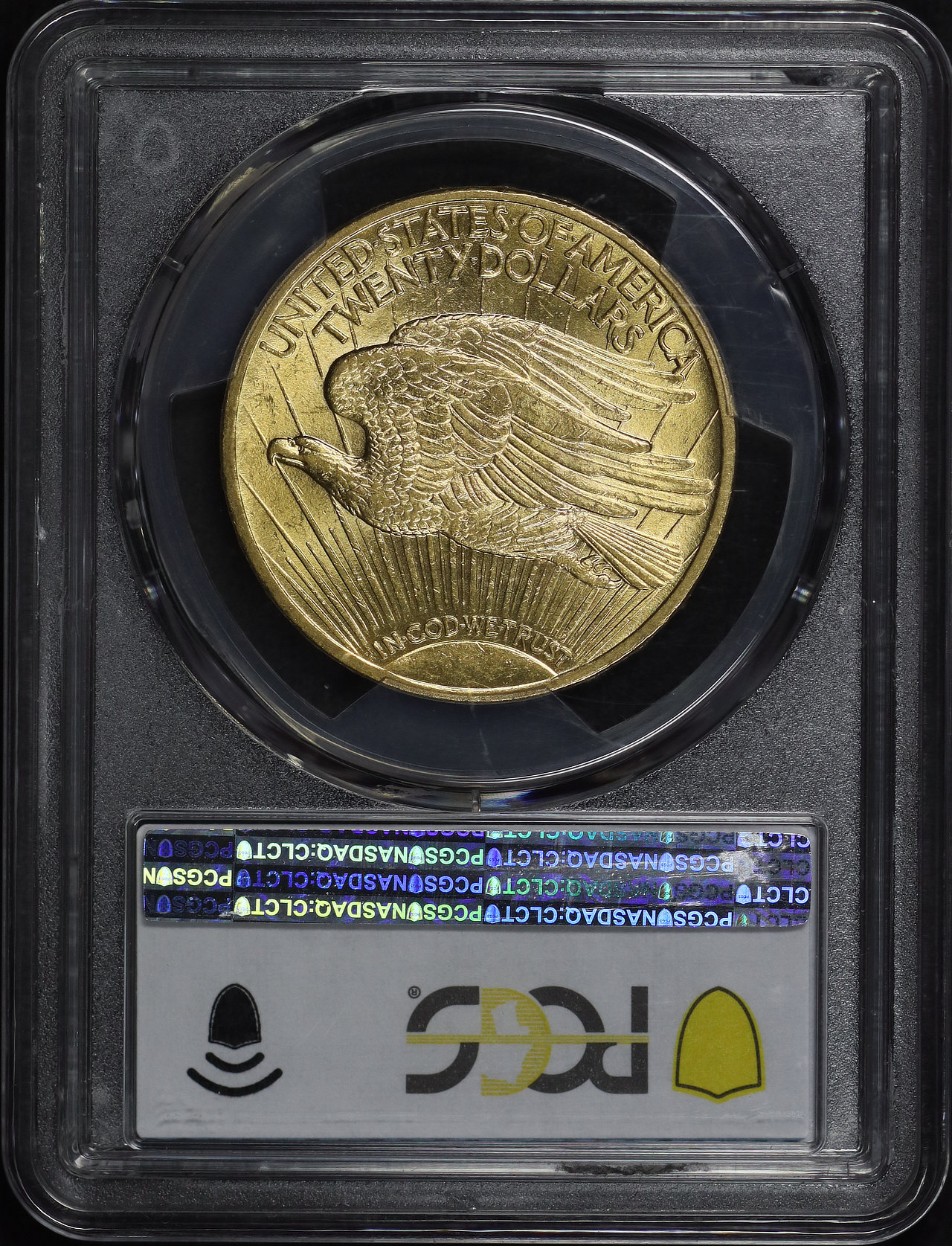 Reverse of this 1915 St. Gaudens $20 PCGS MS-62