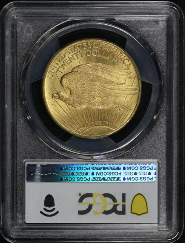 Reverse of this 1924 St. Gaudens $20 PCGS MS-63