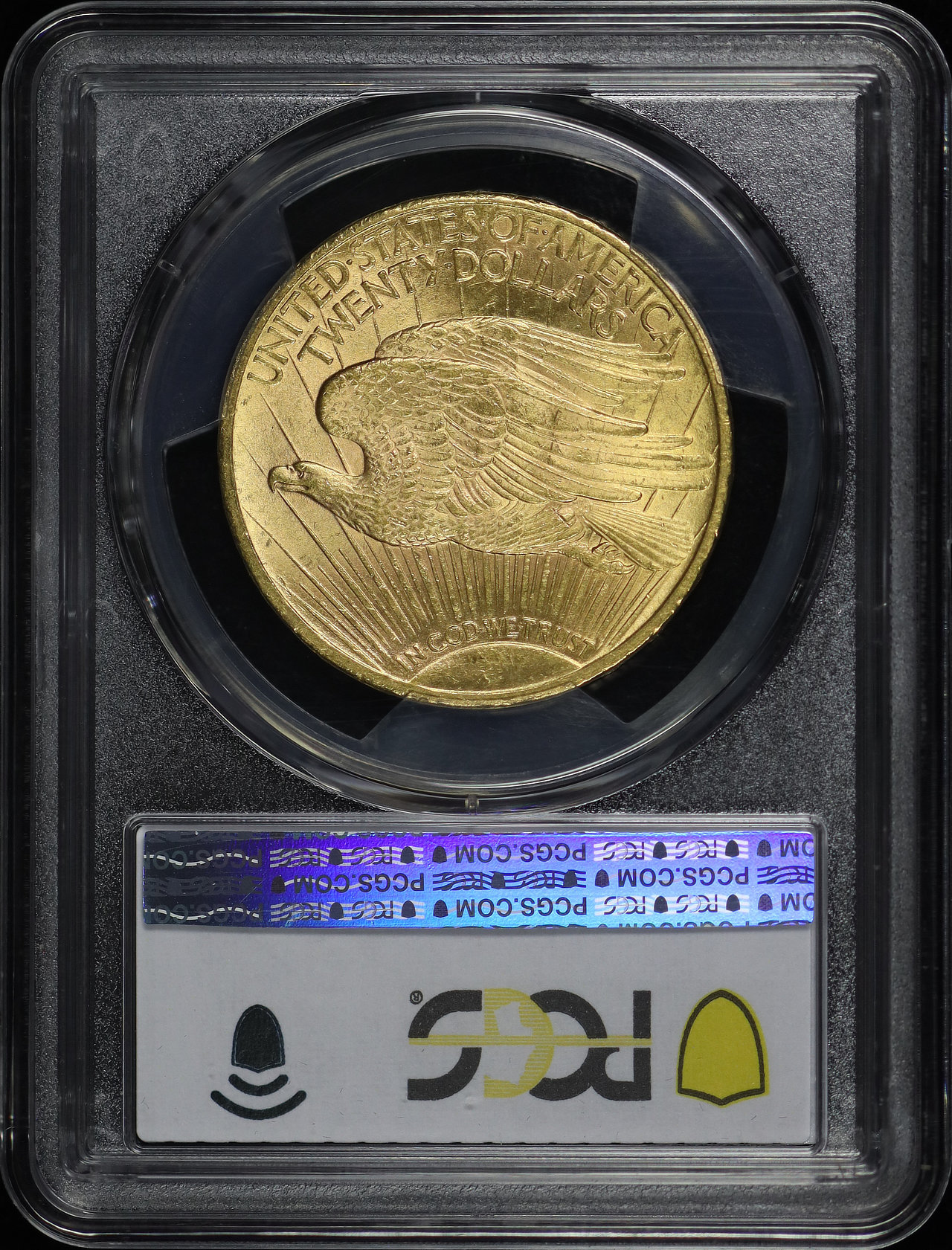 Reverse of this 1924 St. Gaudens $20 PCGS MS-64