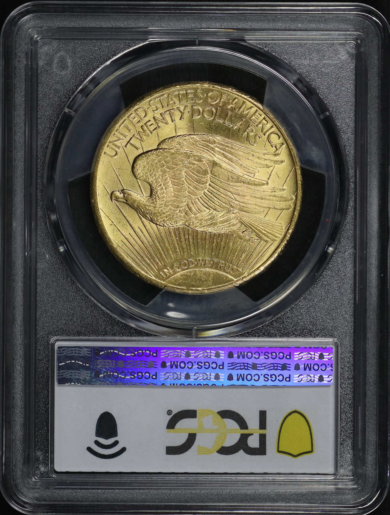 Reverse of this 1924 St. Gaudens $20 PCGS MS-64