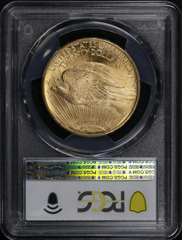 Reverse of this 1924 St. Gaudens $20 PCGS MS-65