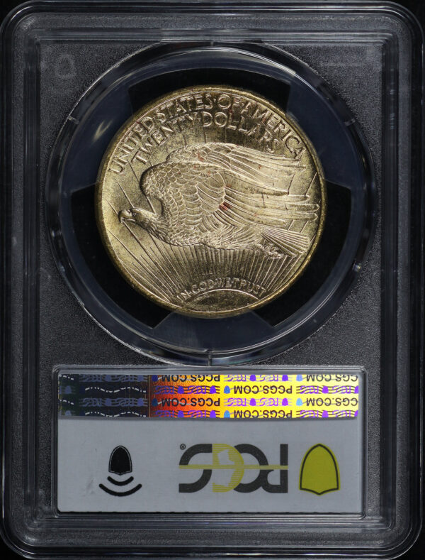 Reverse of this 1924 St. Gaudens $20 PCGS MS-65