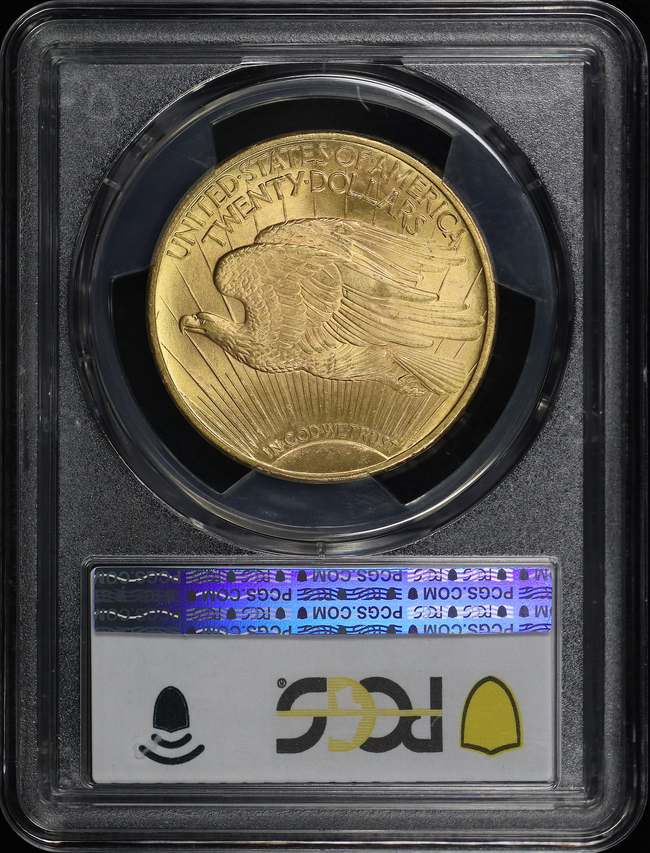Reverse of this 1924 St. Gaudens $20 PCGS MS-65