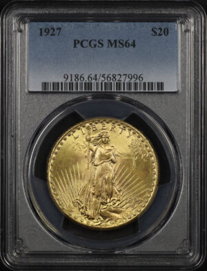 Obverse of this 1927 St. Gaudens $20 PCGS MS-64