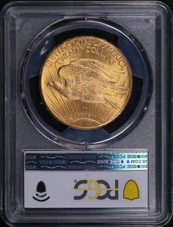 Reverse of this 1927 St. Gaudens $20 PCGS MS-65+
