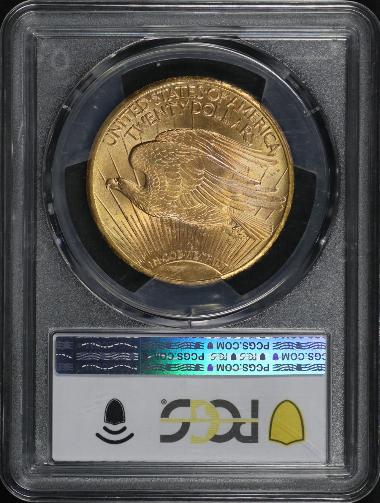 Reverse of this 1928 St. Gaudens $20 PCGS MS-67