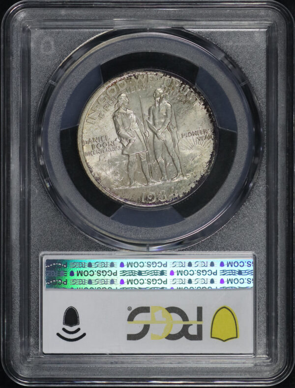 Reverse of this 1934 50C Boone Silver Commemorative PCGS MS-67