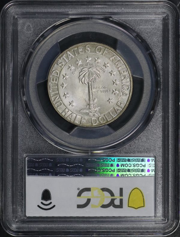 Reverse of this 1936-D 50C Columbia Silver Commemorative PCGS MS-68 CAC