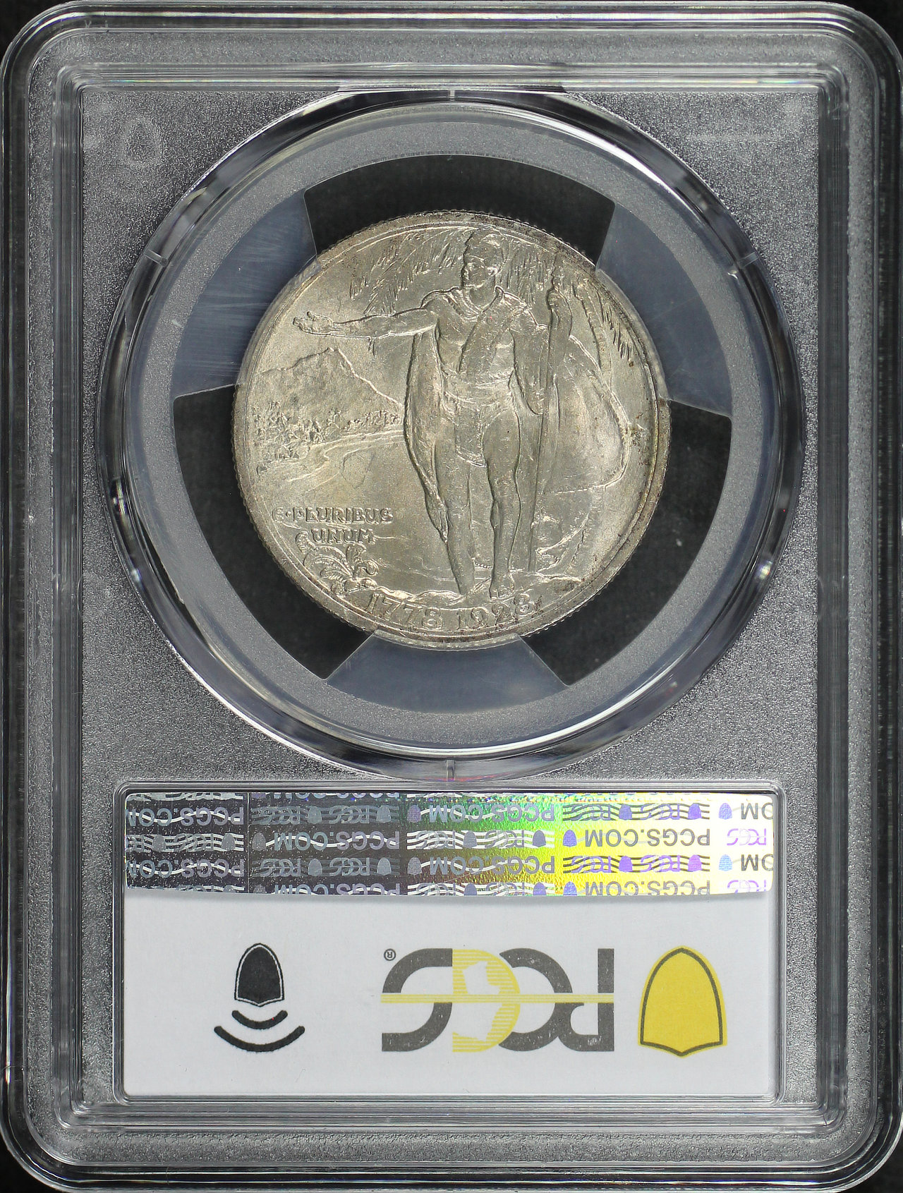 Reverse of this 1928 Silver Commemorative Hawaiian 50C PCGS MS-64