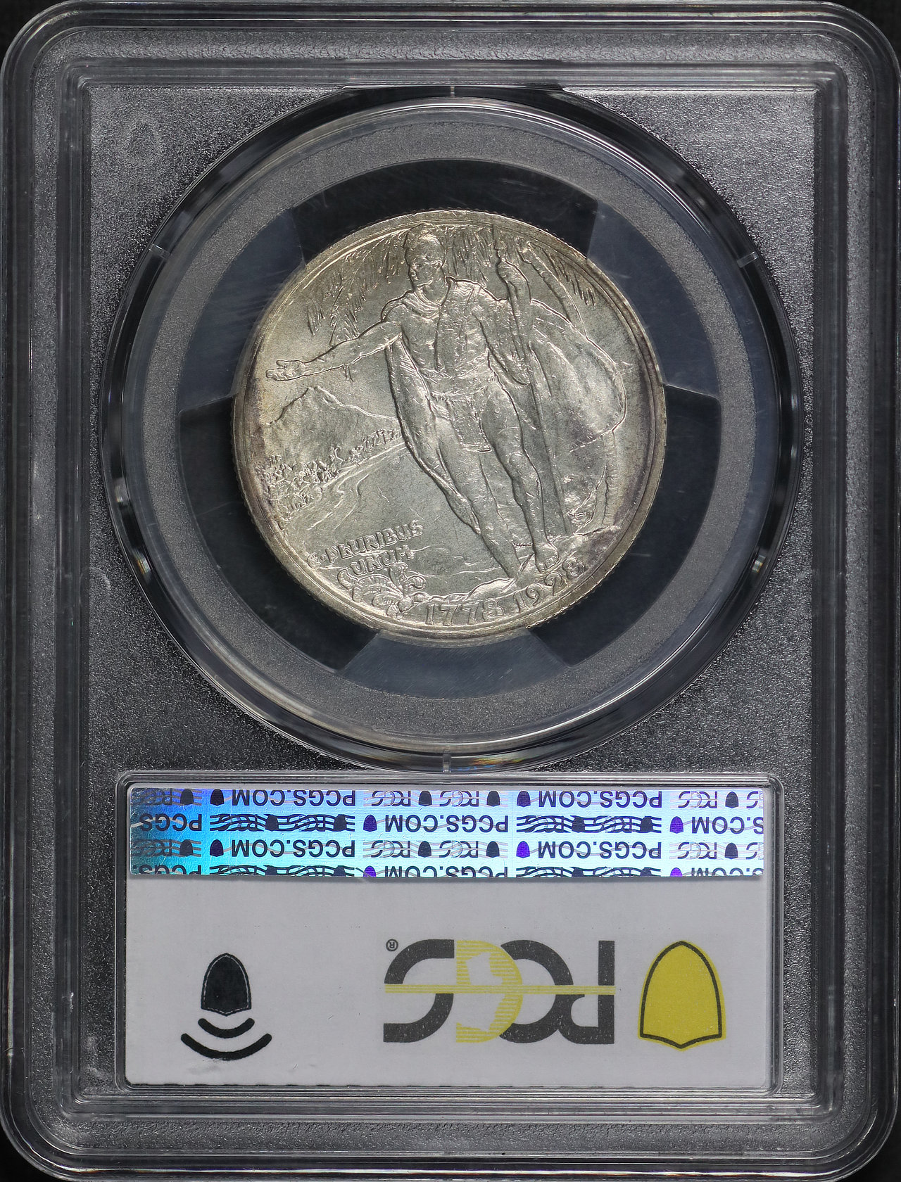 Reverse of this 1928 50C Hawaiian Silver Commemorative PCGS MS-64