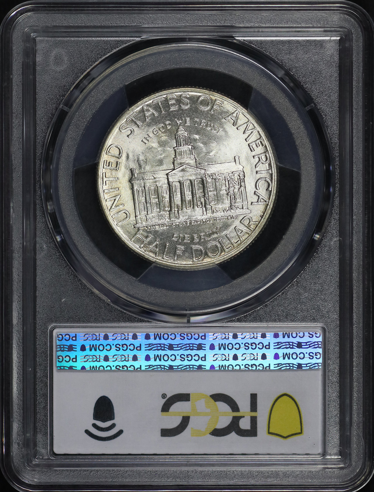 Reverse of this 1946 50C Iowa Silver Commemorative PCGS MS-66