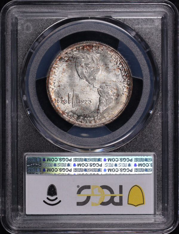 Reverse of this 1923-S 50C Monroe Silver Commemorative PCGS MS-66