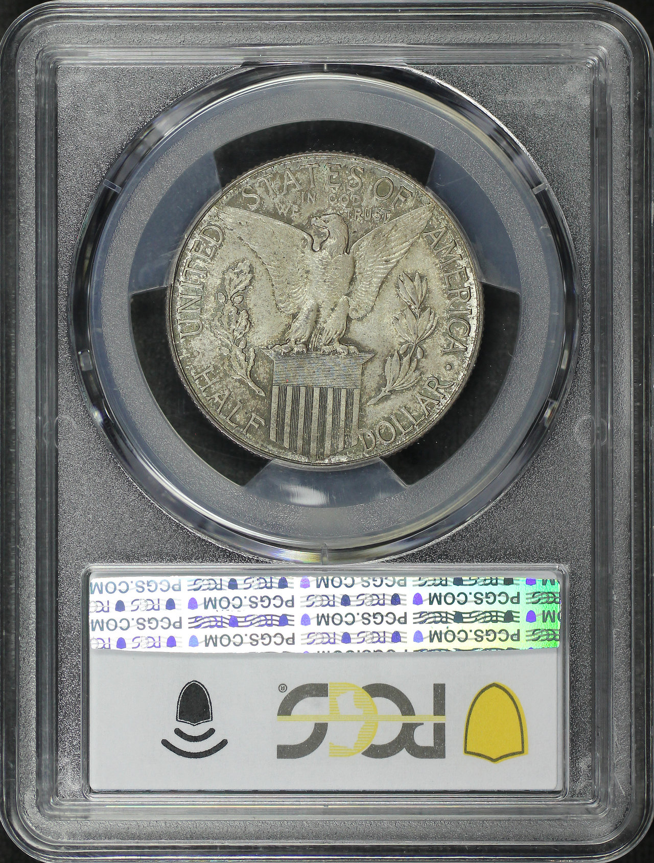 Reverse of this 1915-S Silver Commemorative Panama-Pacific 50C PCGS MS-65 CAC