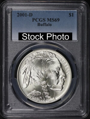 2001-D Buffalo Commemorative $1 Silver PCGS MS-69