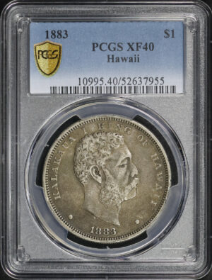 Obverse of this 1883 Morgan Dollar Hawaii PCGS XF-40