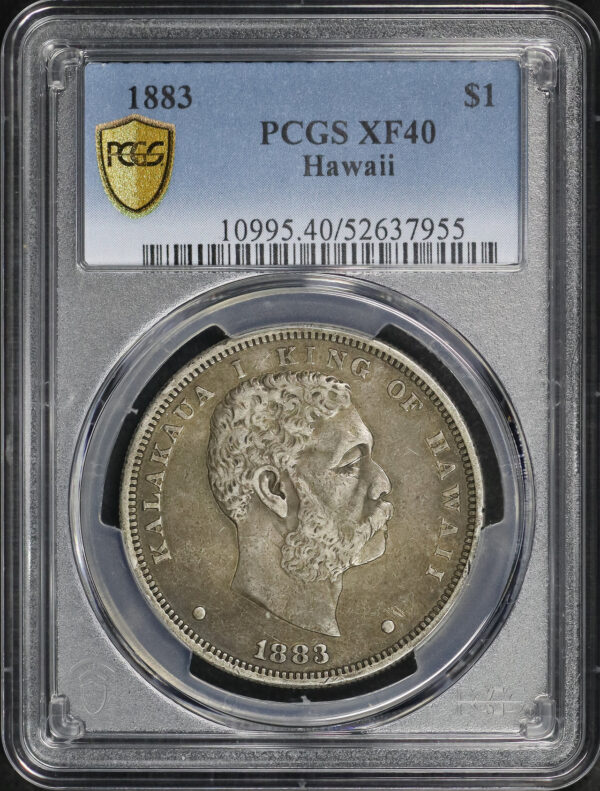 Obverse of this 1883 Morgan Dollar Hawaii PCGS XF-40
