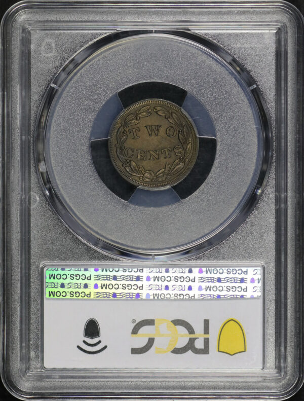 Reverse of this 1836 2C Patterns J-53 PCGS PR-63