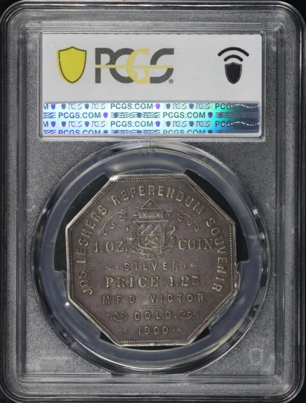 Reverse of this 1900 $1 Territorial HK-789, A.B. Bumstead T-2 No.502 PCGS AU-55