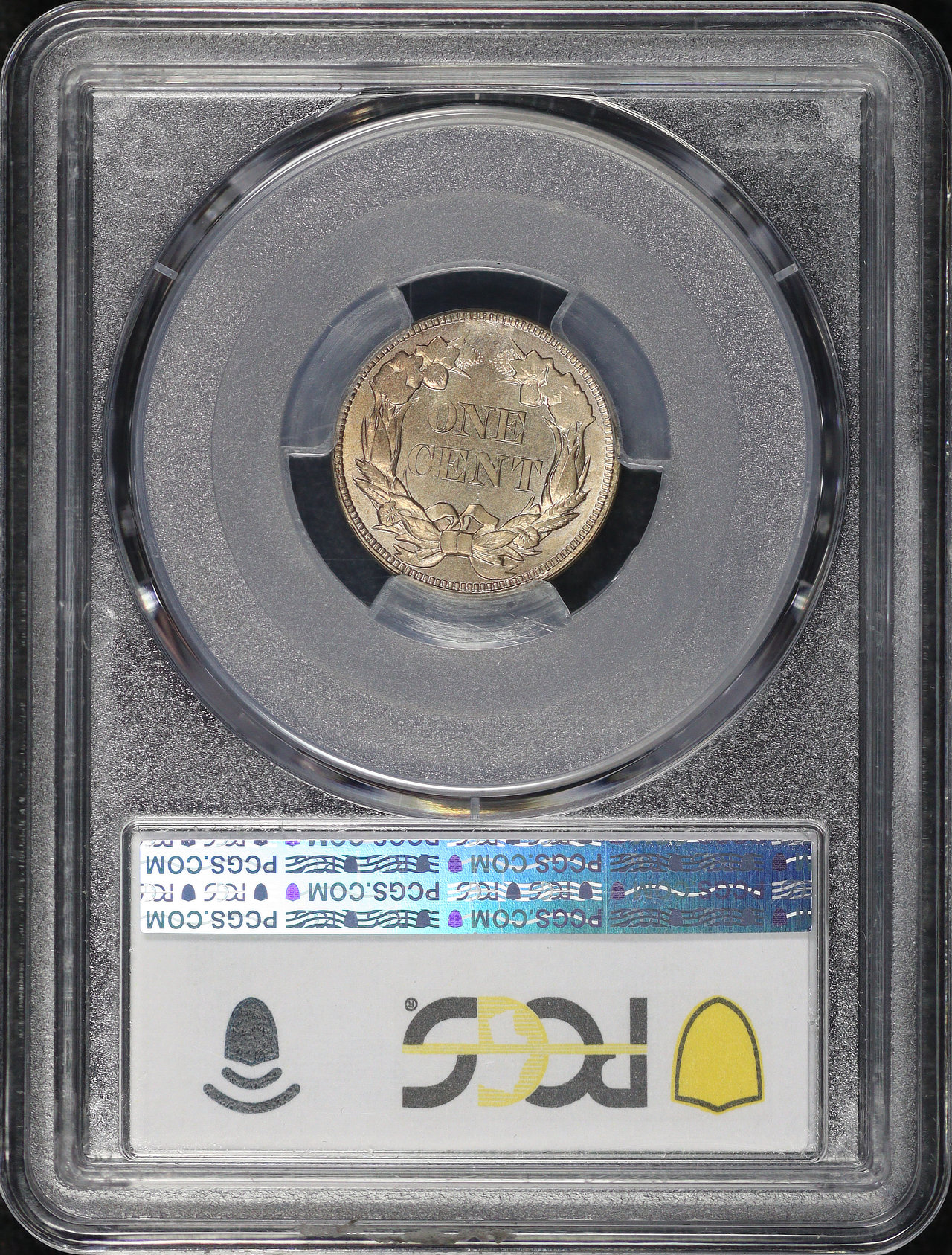 Reverse of this 1857 Obverse Clash with 50C Flying Eagle Cent FS-402, S-9 PCGS MS-64