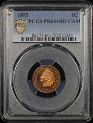 Obverse of this 1895 Indian Cent PCGS PR-66+ Cameo