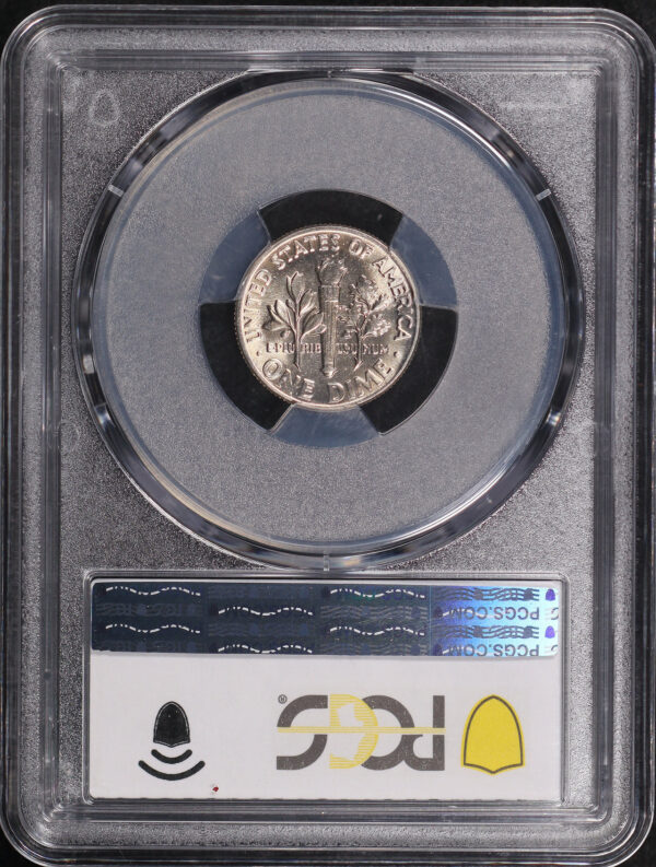 Reverse of this 1975 Roosevelt Dime PCGS MS-67 FB – Low Pop, None Graded Higher
