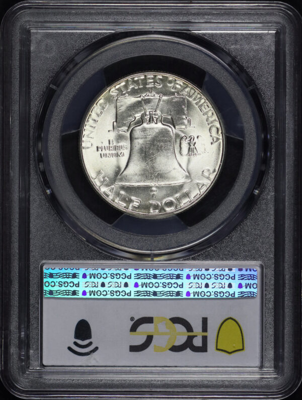 Reverse of this 1954-S Franklin Half Dollar PCGS MS-65 FBL
