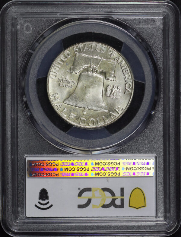 Reverse of this 1962 Franklin Half Dollar PCGS MS-65 FBL