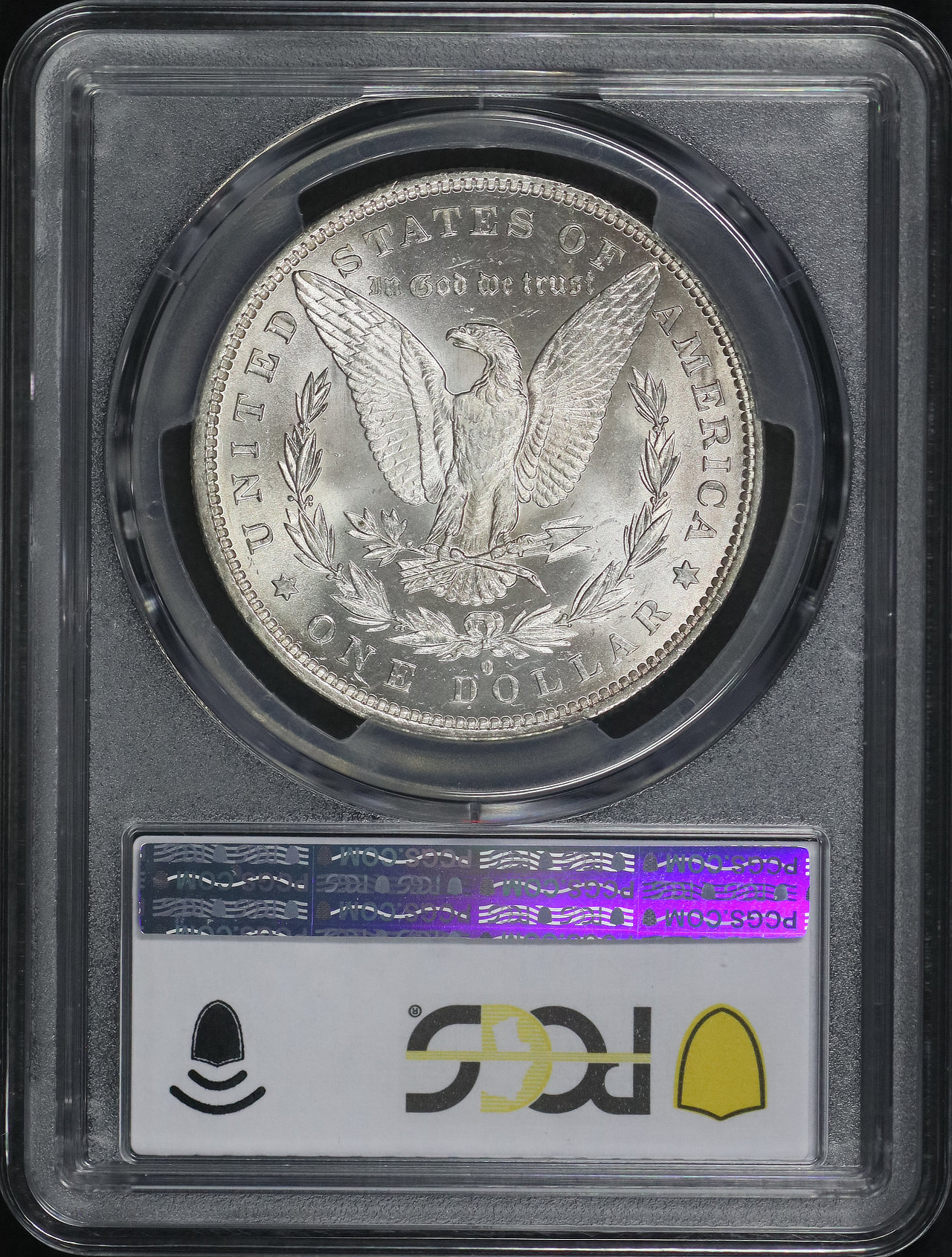 Reverse of this 1882-O/S Weak Morgan Dollar PCGS MS-63