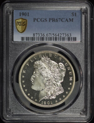 Obverse of this 1901 Morgan Dollar PCGS PR-67 Cameo