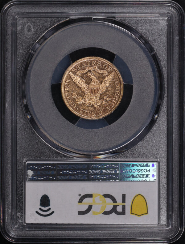 Reverse of this 1893 Liberty Head $5 PCGS MS-61 PL