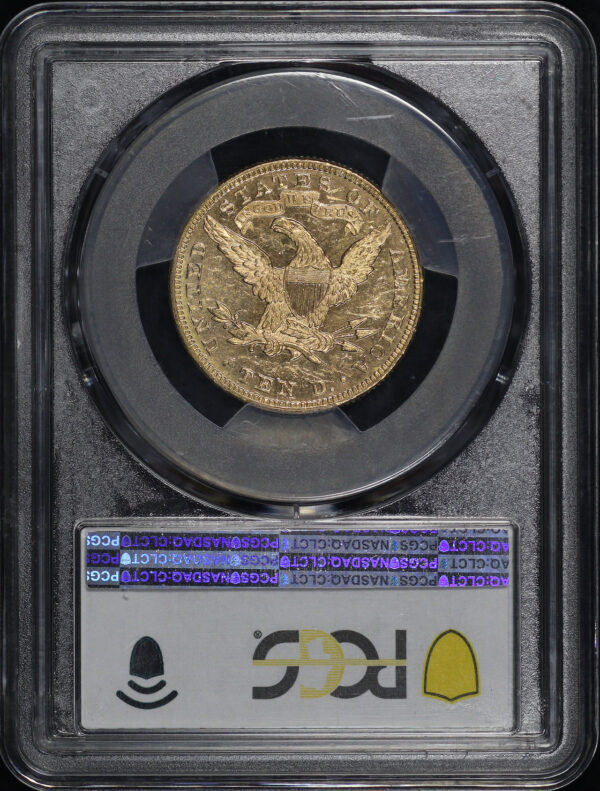 Reverse of this 1893 Liberty Head $10 PCGS MS-62 PL