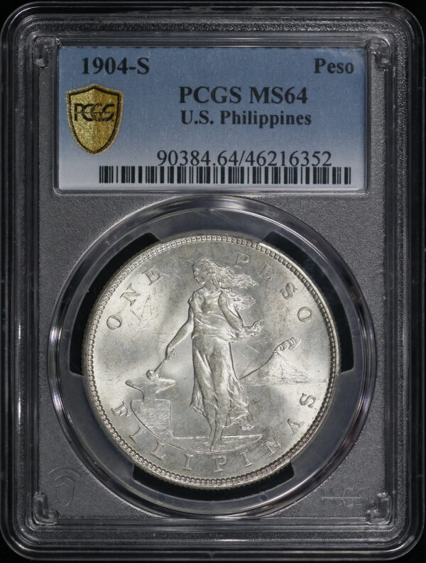 Obverse of this 1904-S U.S. Philippines PCGS MS-64