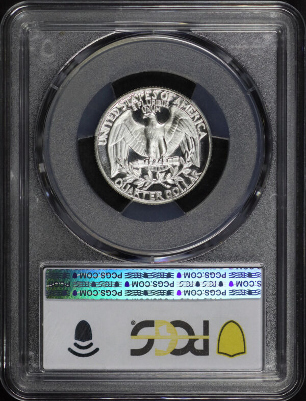 Reverse of this 1953 Washington Quarter PCGS PR-68 DCAM