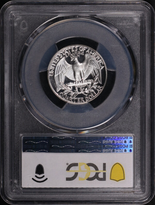 Reverse of this 1961 Washington Quarter PCGS PR-69 DCAM