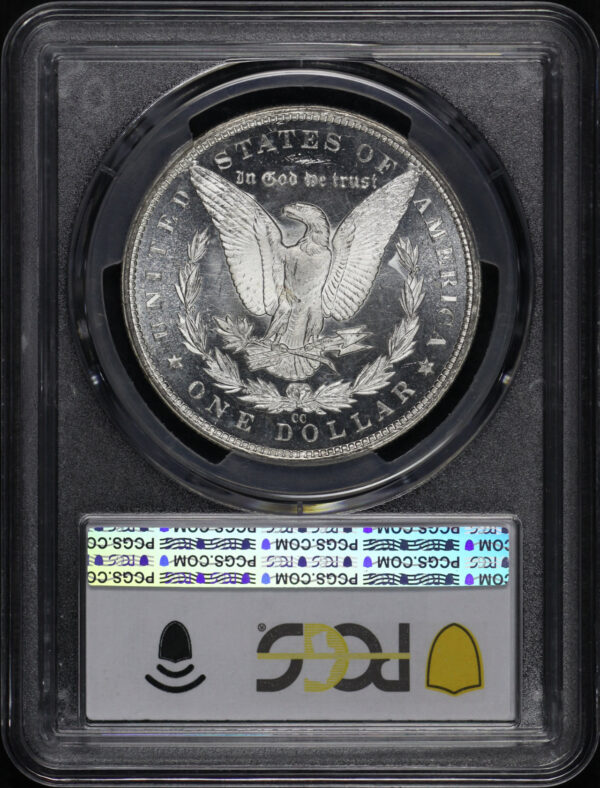 Reverse of this 1883-CC Morgan Dollar PCGS MS-66+ DMPL CAC