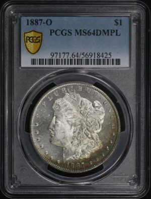 Obverse of this 1887-O Morgan Dollar PCGS MS-64 DMPL