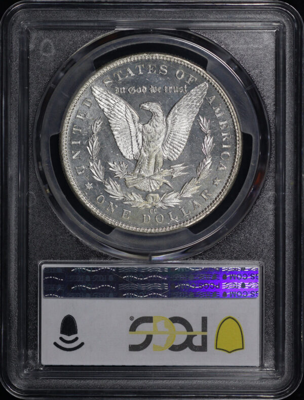 Reverse of this 1891-CC Morgan Dollar PCGS MS-64 DMPL Hansen Hoard