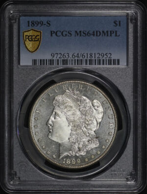 Obverse of this 1899-S Morgan Dollar PCGS MS-64 DMPL