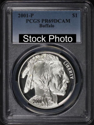 2001-P Buffalo Commemorative $1 Silver PCGS PR-69 DCAM