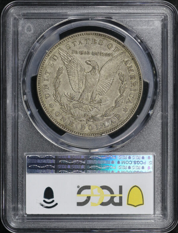 Reverse of this 1878-S Top-100 VAM-60 Long Arrow Shaft Morgan Dollar PCGS XF-45
