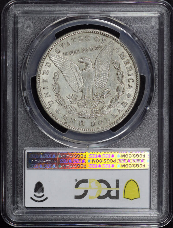 Reverse of this 1888-O Morgan Dollar VAM-4 Hot Lips PCGS AU-53