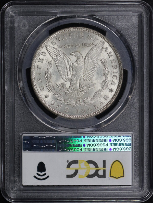 Reverse of this 1889 Top 100 VAM-22 Bar Wing Morgan Dollar PCGS MS-62