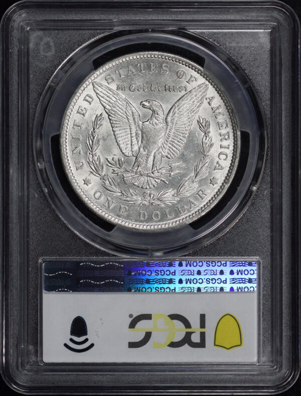 Reverse of this 1891 Top-100 Morgan Dollar VAM-2A Double Ear/Moustache PCGS AU-58 