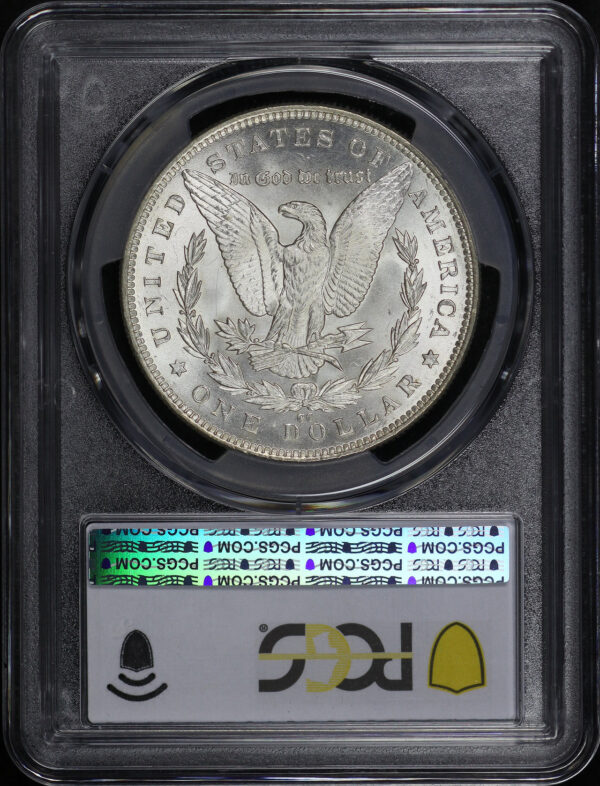 Reverse of this 1891-CC Morgan Dollar PCGS MS-62 VAM 3, Spitting Eagle