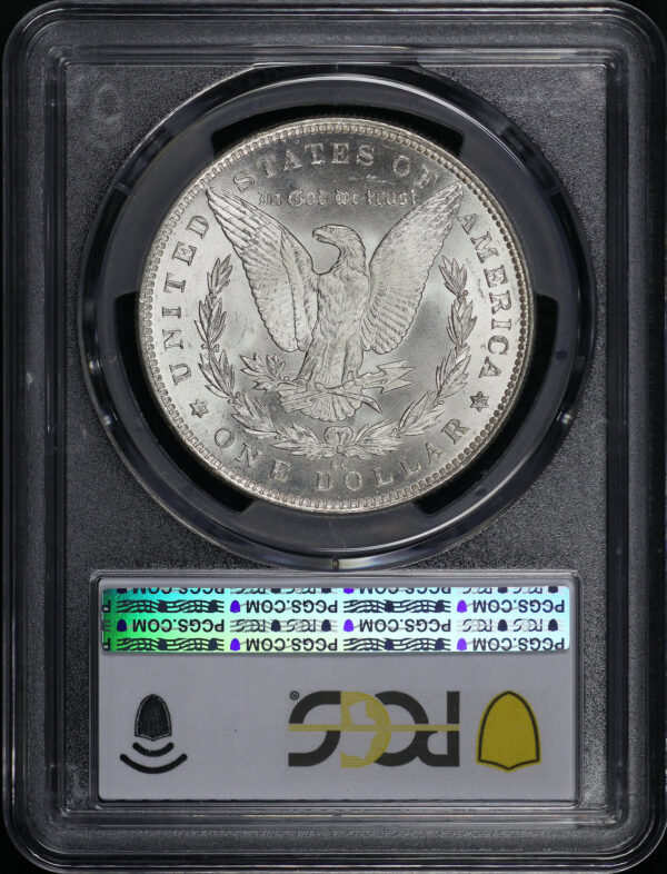 Reverse of this 1891-CC Morgan Dollar PCGS MS-63 VAM 3, Spitting Eagle